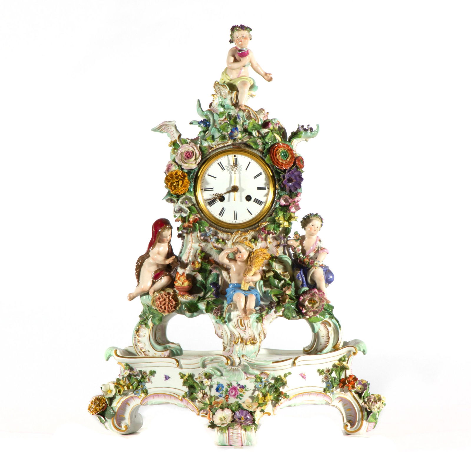 Meissen Porcelain Bracket Clock (1 of 3)