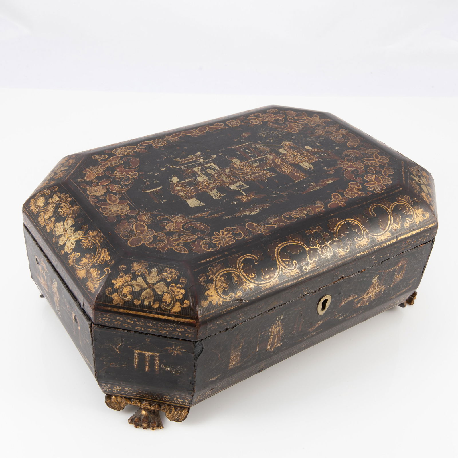 Chinese Export Lacquer Table Box (1 of 2)
