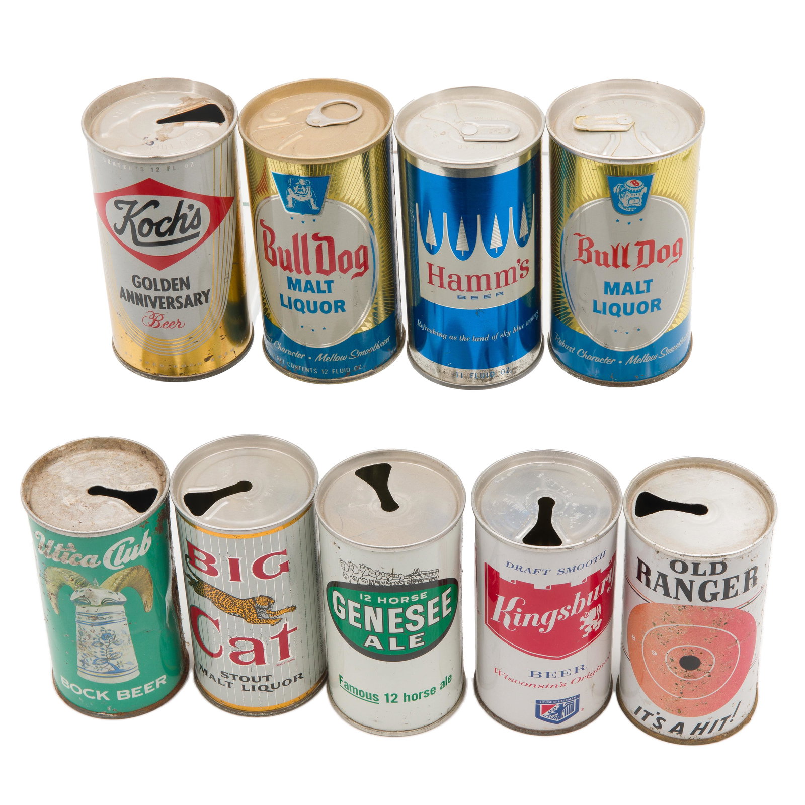 Nine Early Opening Beer Cans (1 of 6)