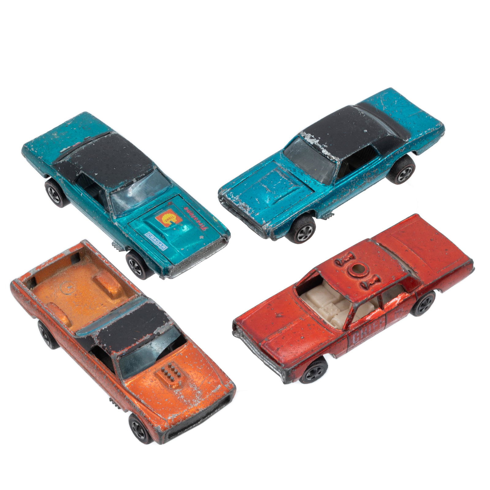 Hot Wheels Redlines Lot of Four, Including Custom Fleetside (1 of 3)