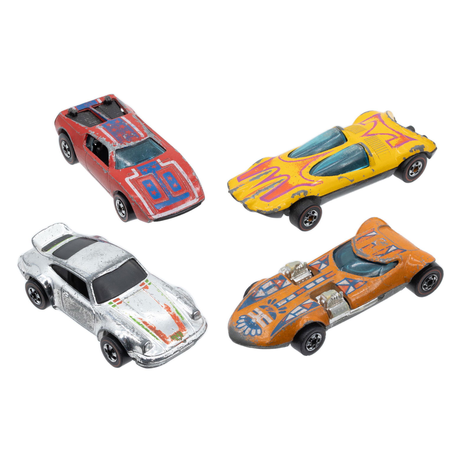 Hot Wheels redlines lot of four, including: Twinmill (1 of 3)