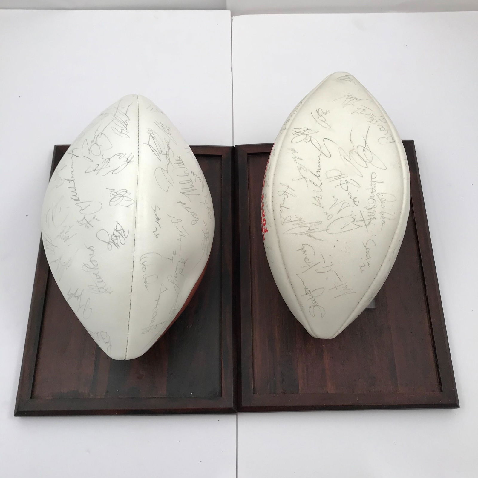 Two Vintage San Francisco 49ers Signed Team Footballs (1 of 3)