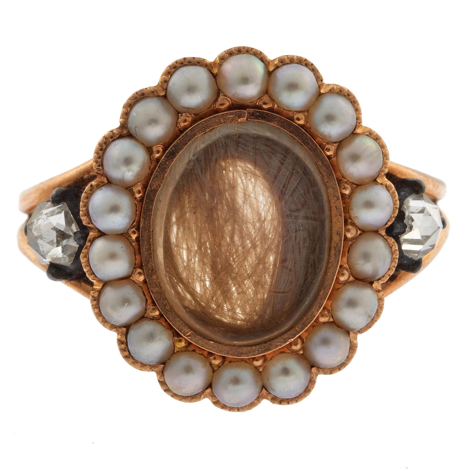 Victorian Diamond, Seed Pearl, 14k Ring (1 of 2)
