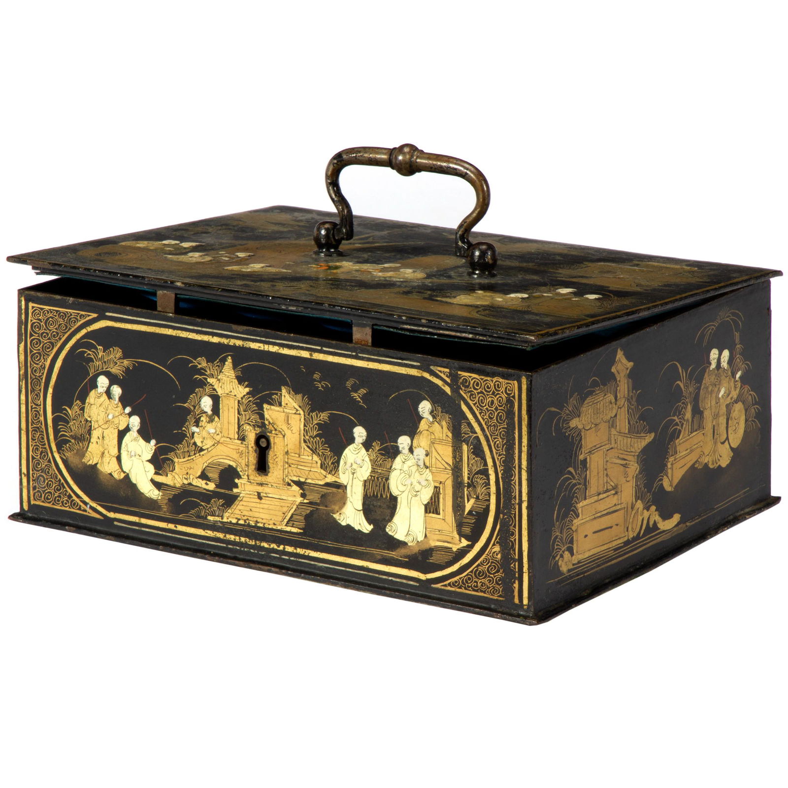 Georgian Japanned Table Box (1 of 2)