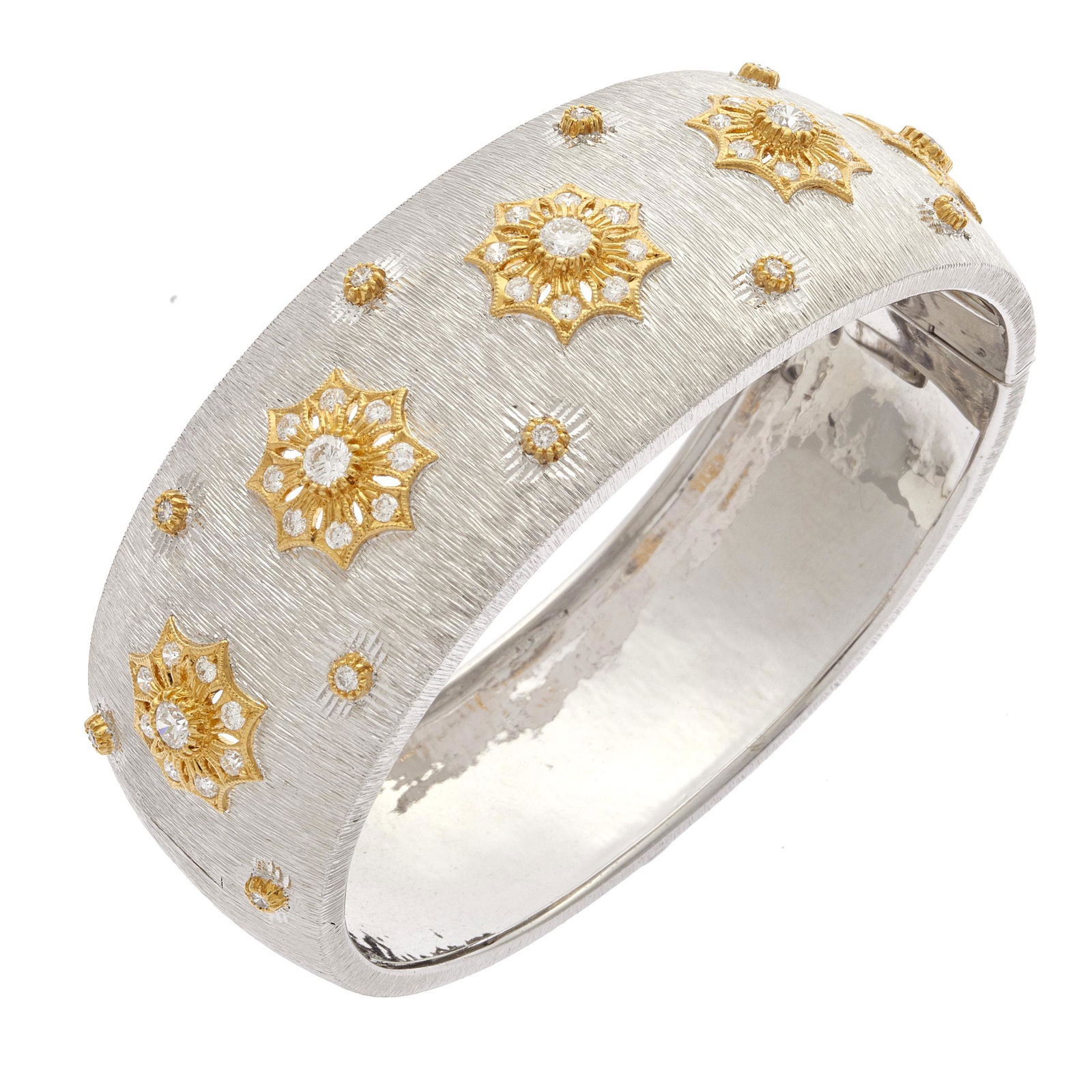 Diamond, 18k White and Yellow Gold Bracelet (1 of 3)