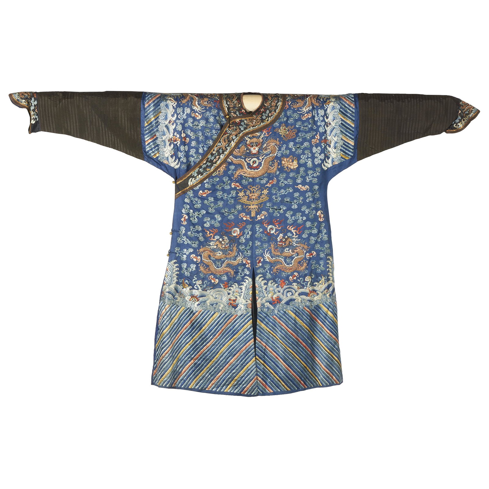 Late Qing Dynasty Silk Dragon Robe (1 of 3)