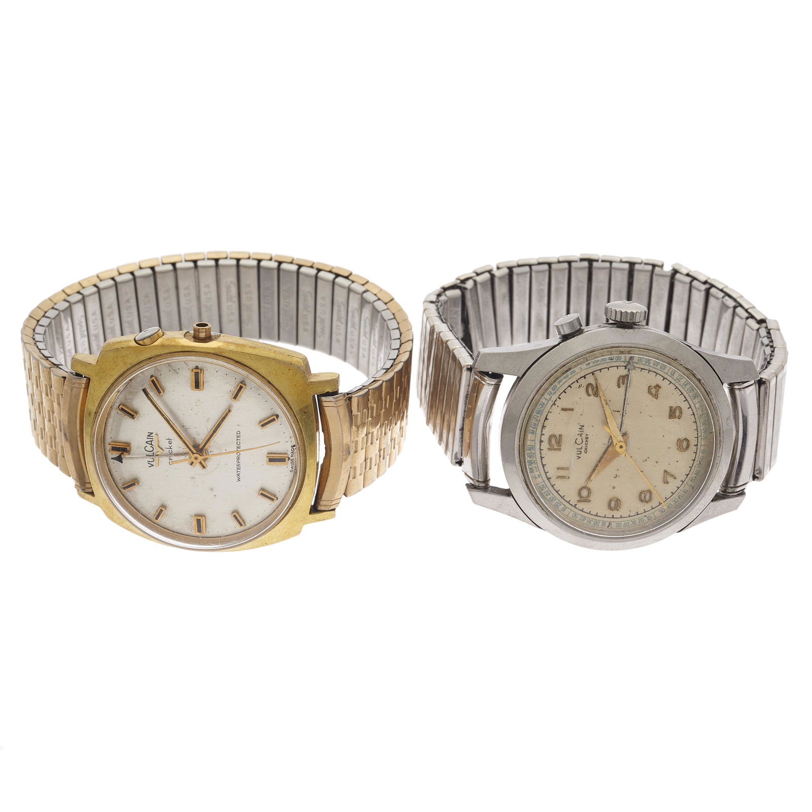 Two Gent's Vulcain Cricket Wristwatches (1 of 2)