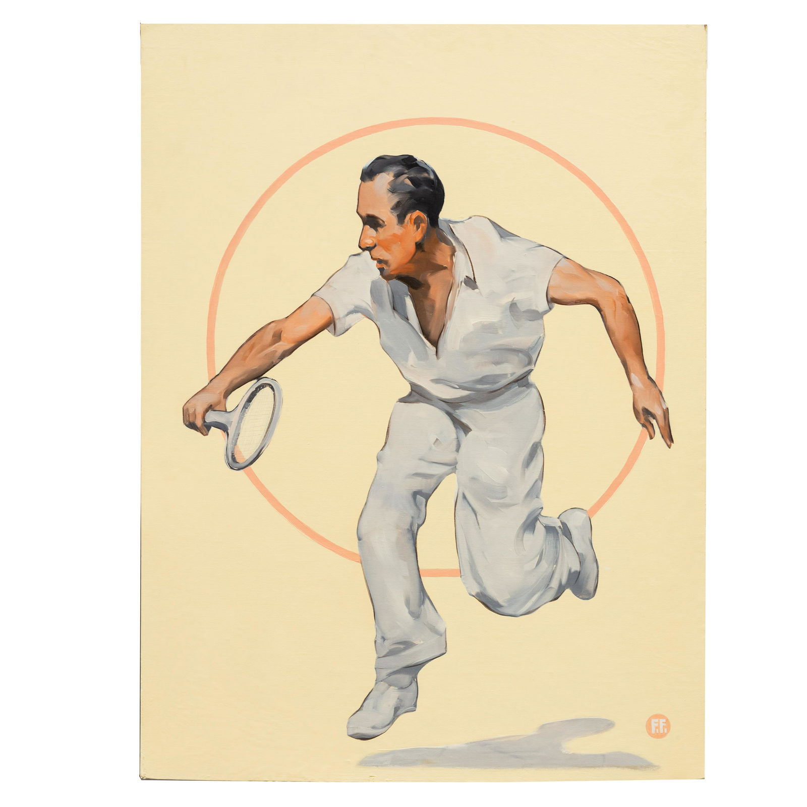 Painting, Frank Follmer, Tennis Player (1 of 6)