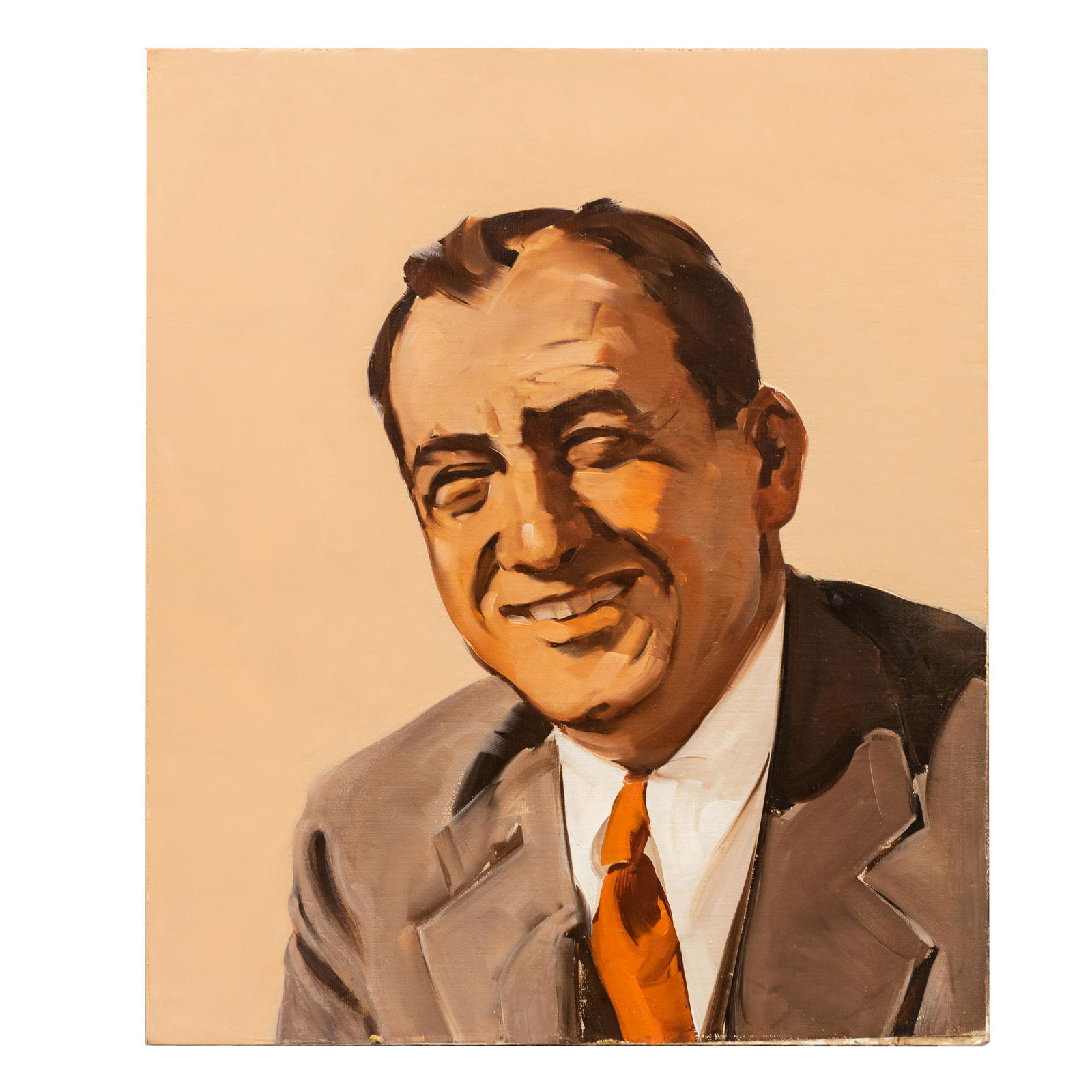 Painting, Frank Follmer: Frank Follmer (American 1913 - 2000), oil on canvas laid on board, Man in Suit, circa 1930's. Unsigned. 21.25"h x 18"w. Provenance: daughter of the artist. A certificate of authenticity from the artis
