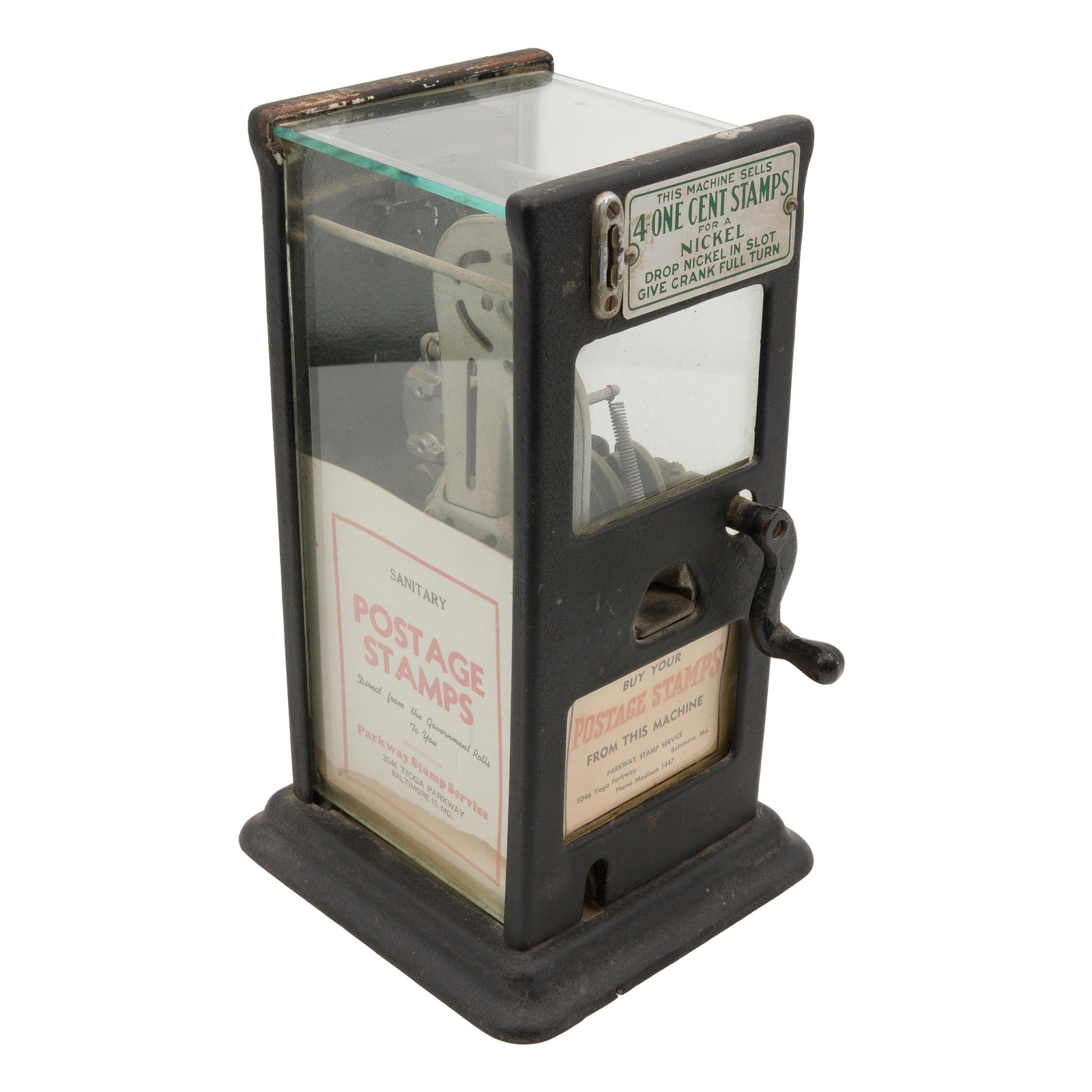 Vintage 5 Cent Postage Stamp Vending Machine (1 of 4)