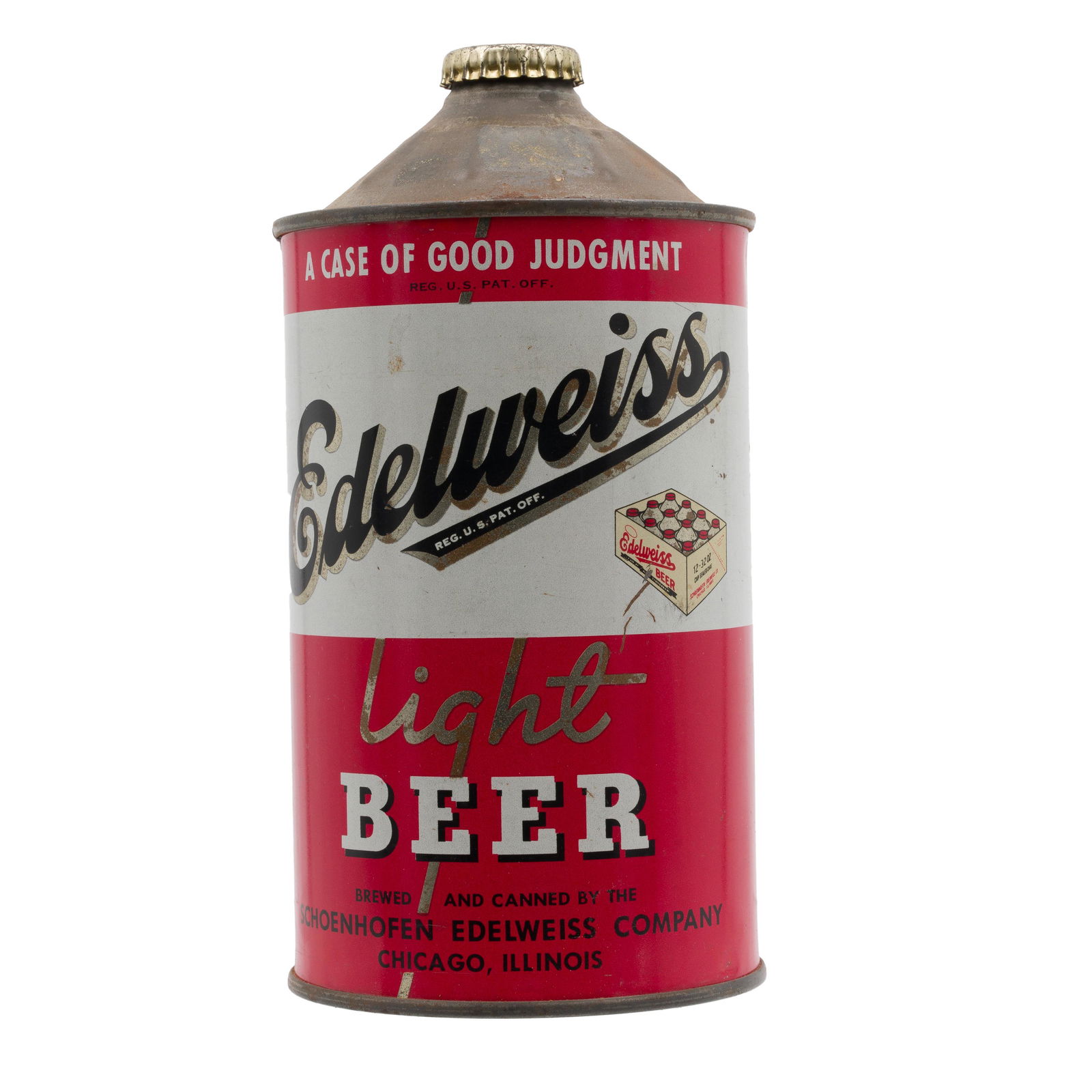 Edelweiss Light Beer Quart Cone Top (1 of 6)