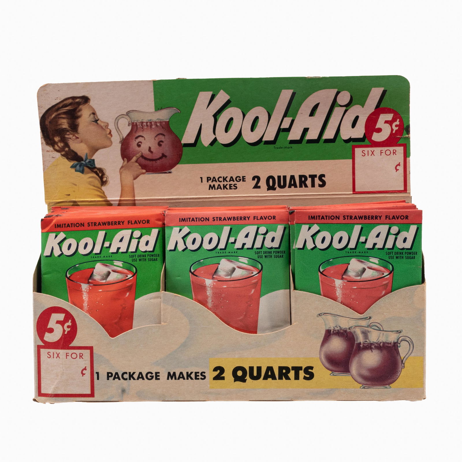 Vintage Kool-Aid Display & Packets, Strawberry (1 of 6)