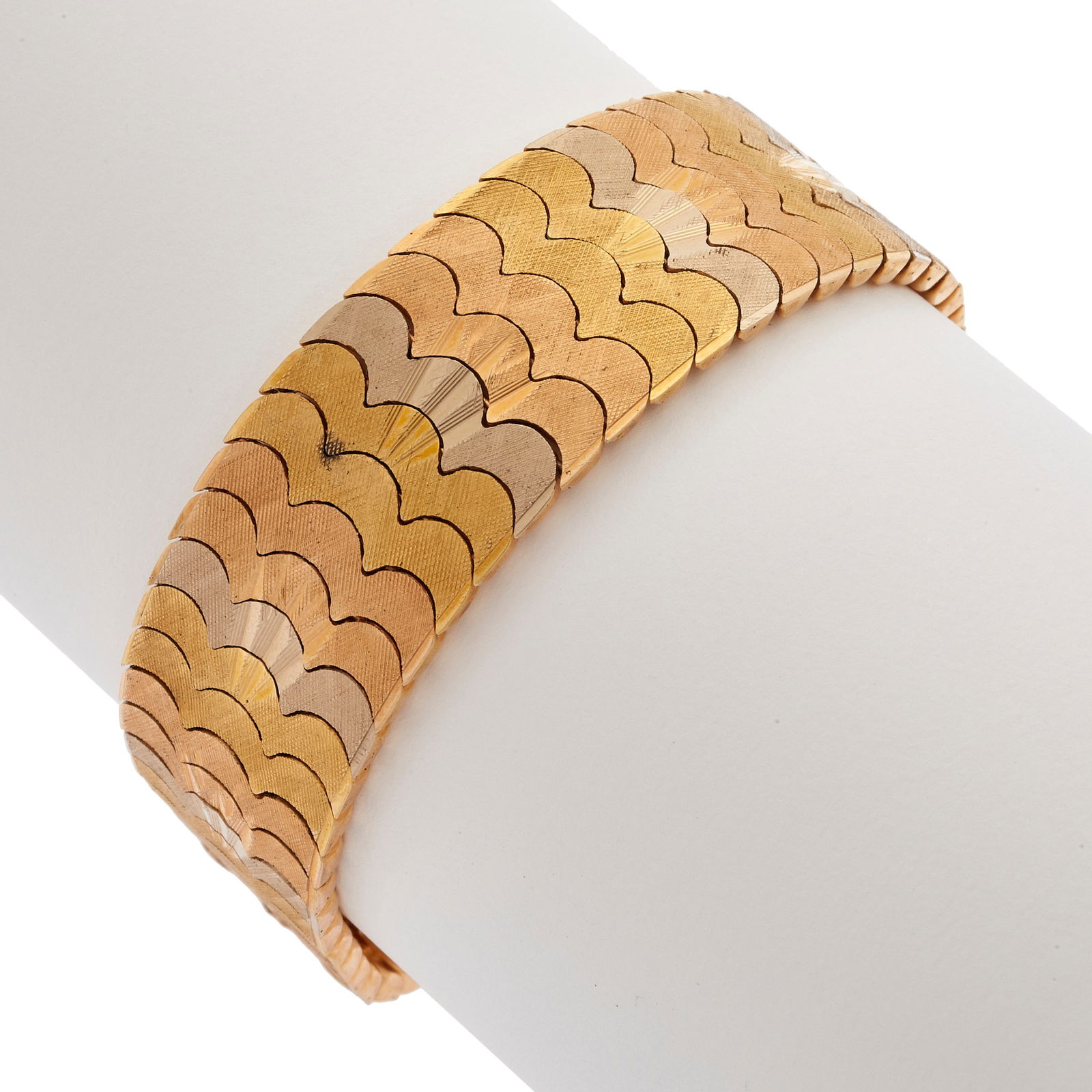 18k Yellow, Rose and White Gold Bracelet (1 of 3)