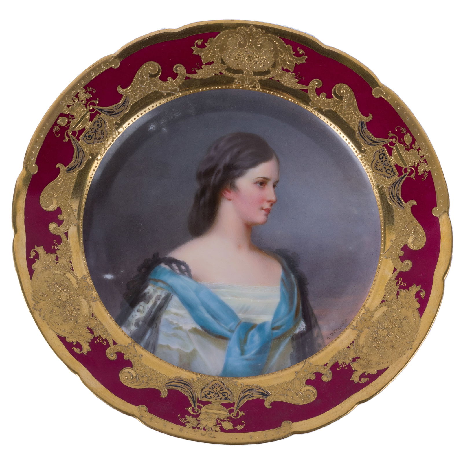 Dresden Porcelain Cabinet Plate (1 of 7)