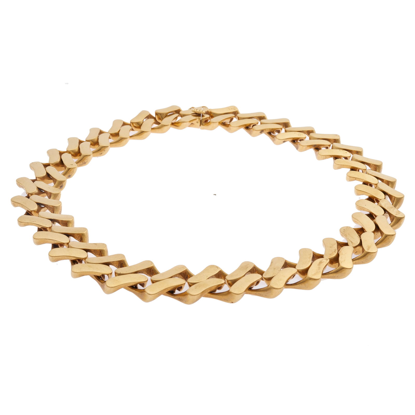 18k Yellow Gold Fancy Link Necklace (1 of 4)