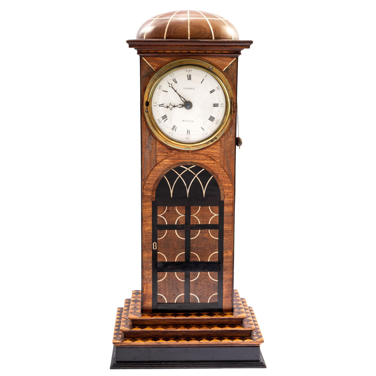 George IV Architectural Mantle Clock Thos. Hunter, London (1 of 8)