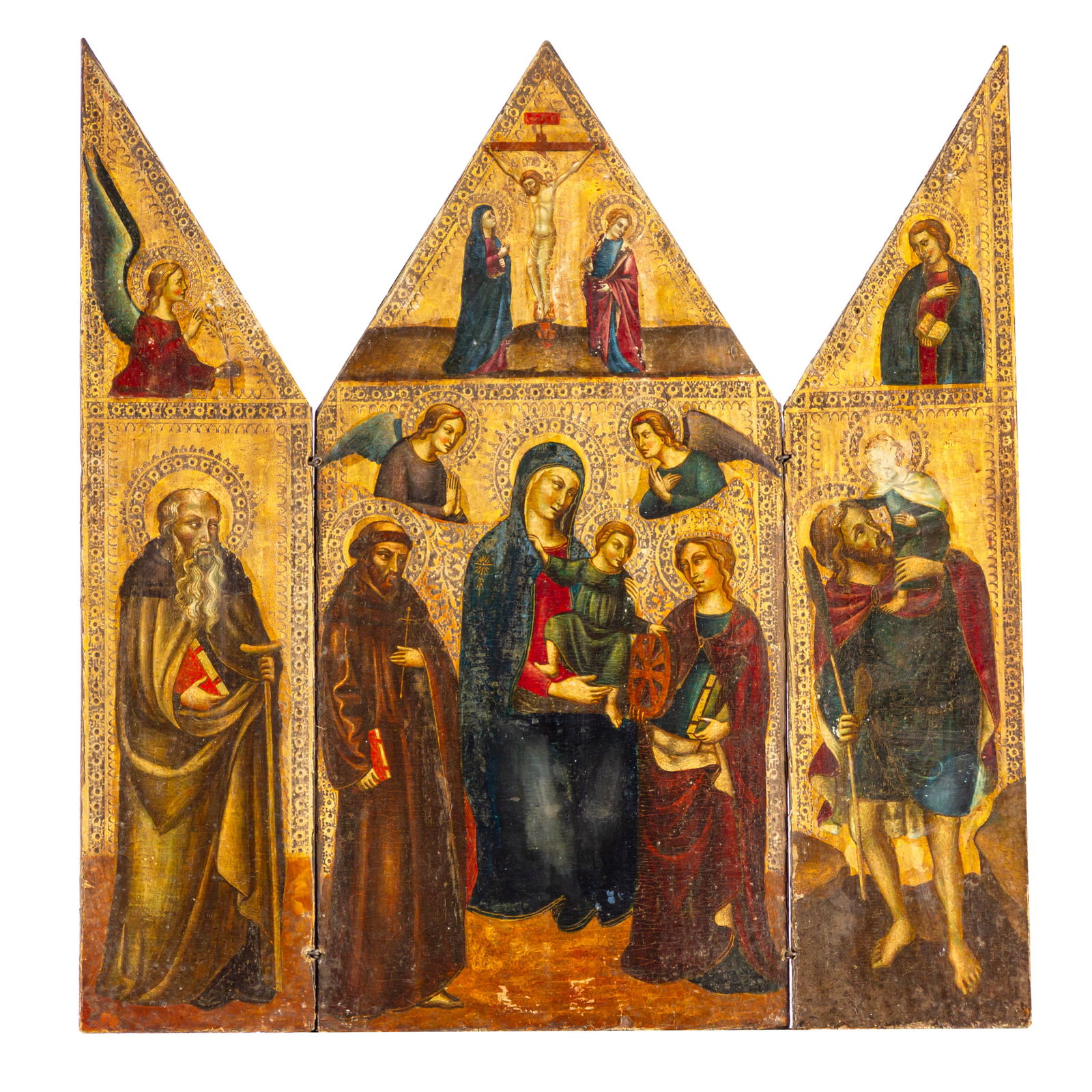 A Gothic Revival Triptych The Enthroned Madonna (1 of 13)
