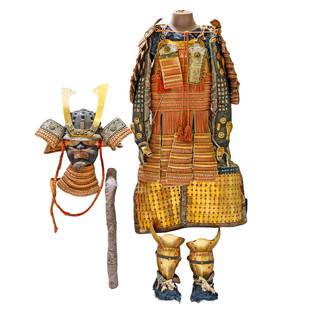 Edo Style Samurai Armor: Edo Style Samurai ArmorIncluding helmet, cuirass, half mask.