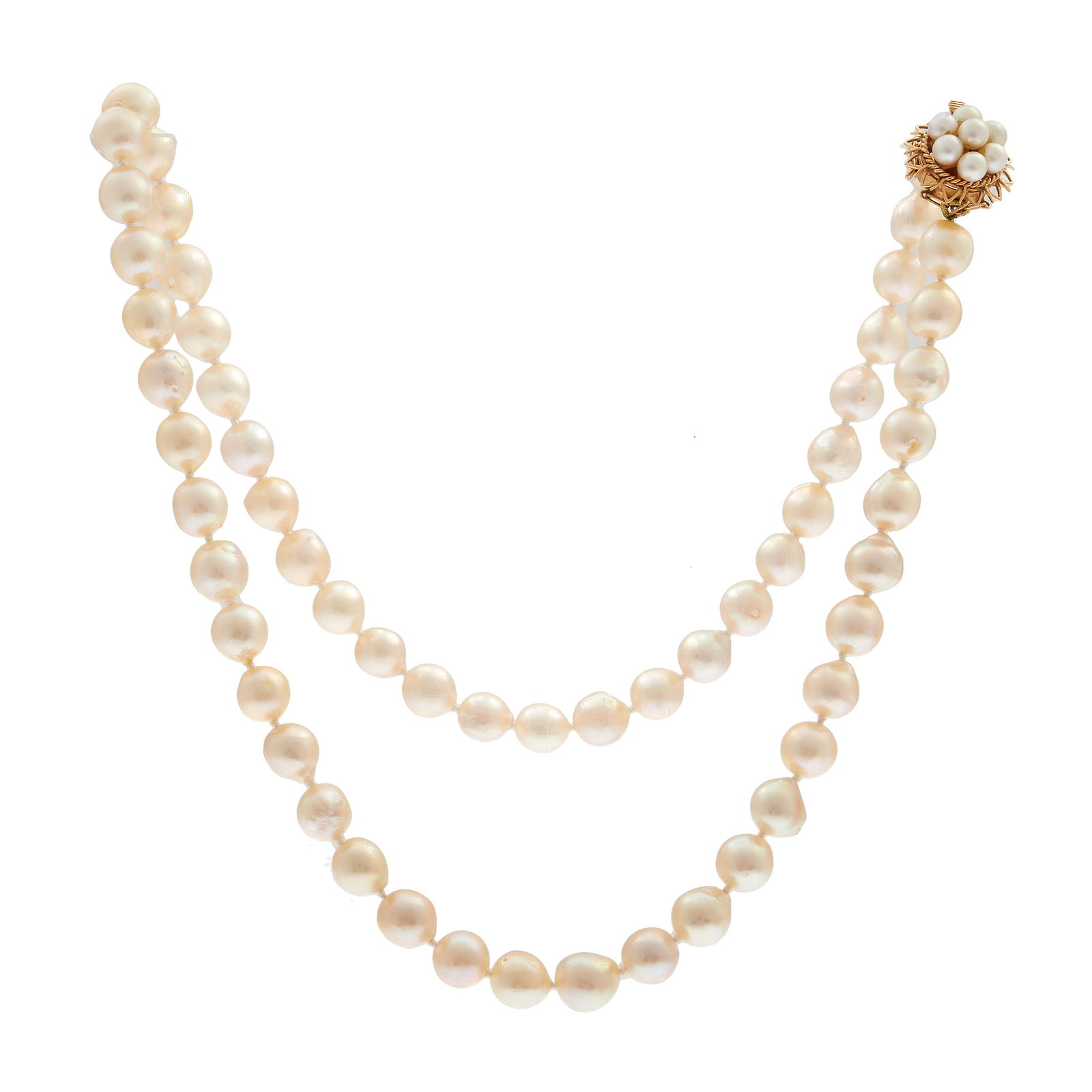 Cultured Pearls, 14k Rose Gold Necklace (1 of 2)