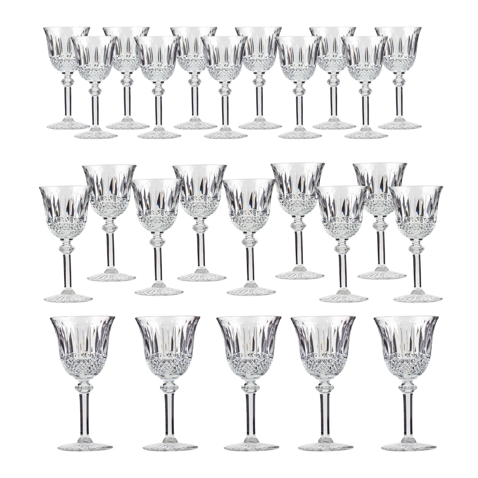Saint Louis Crystal Goblets 'Tommy' Pattern (1 of 5)