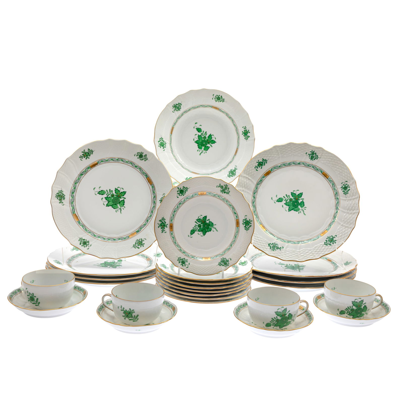 Herend Porcelain Dinnerware Set, Chinese Bouquet Pattern (1 of 4)