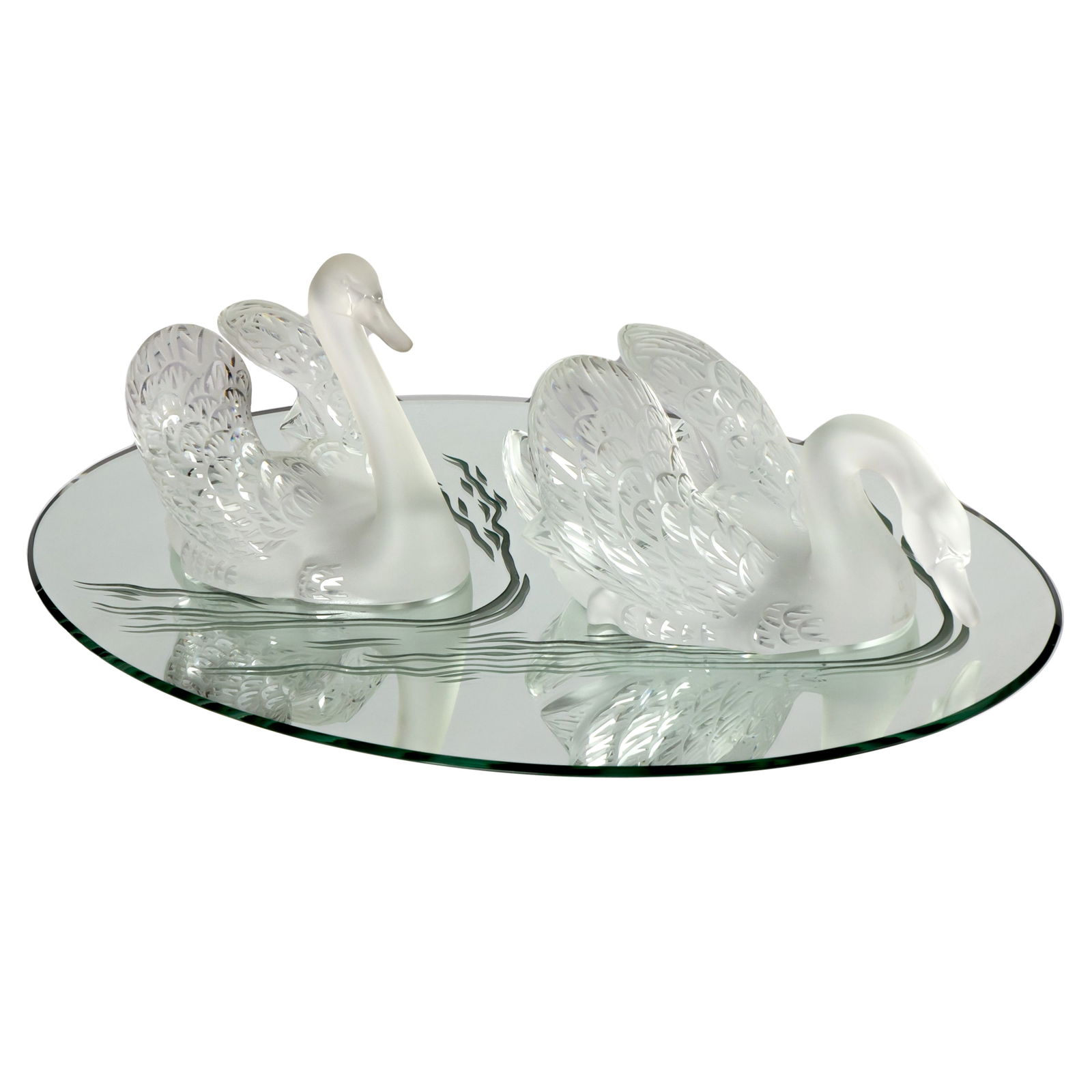 Lalique Miroir Cygnes Centerpiece (1 of 6)