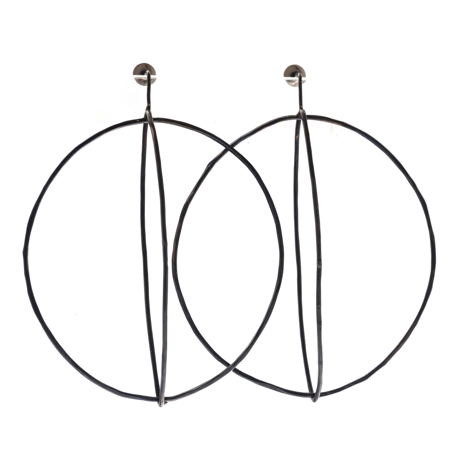 Patinated Silver Earrings, Tayla Baharal (1 of 2)