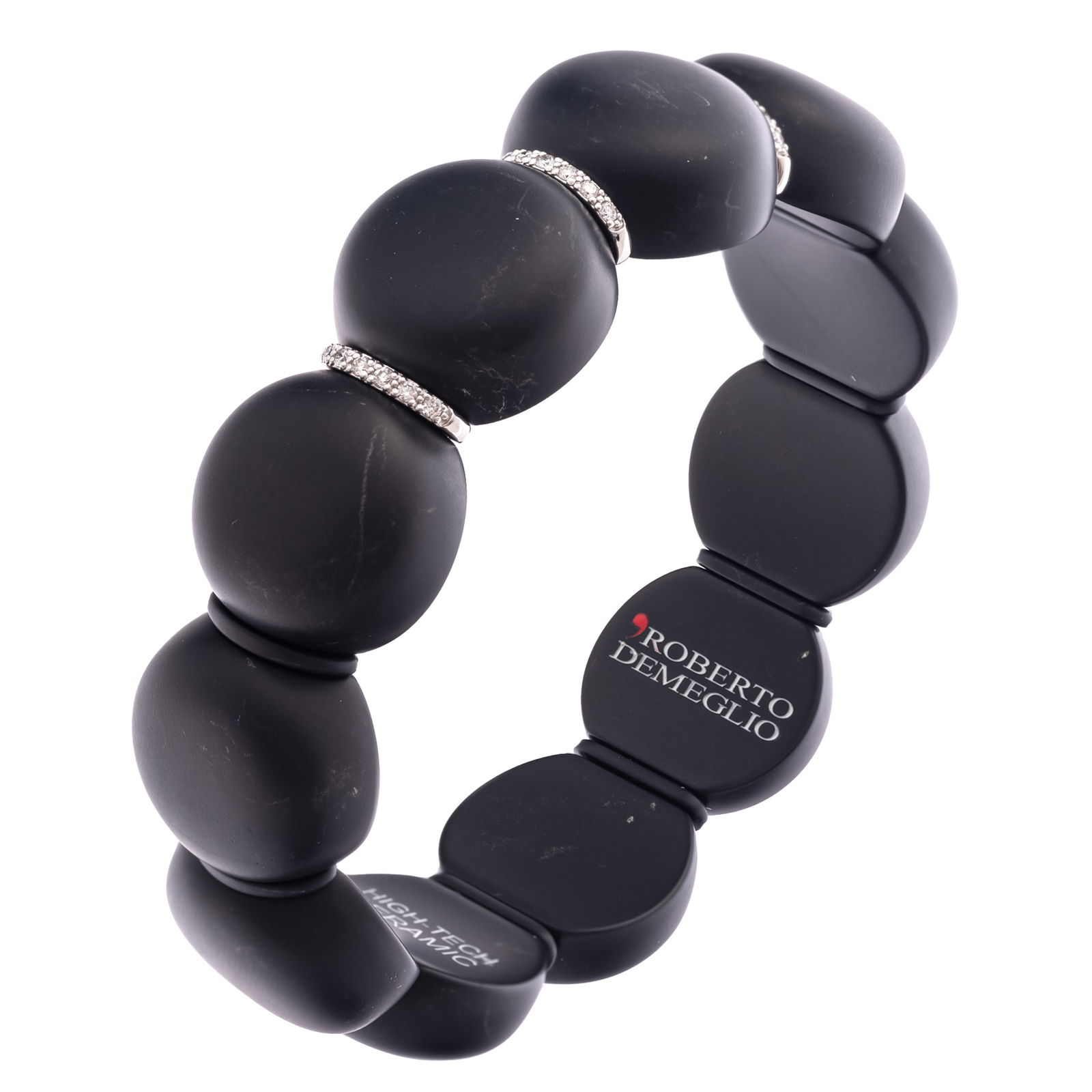 Diamond, 18k, Ceramic Bracelet, Roberto Demeglio (1 of 4)