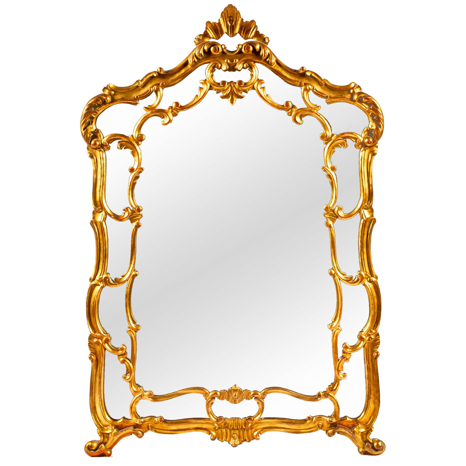 Rococo Revival Style Giltwood Mirror (1 of 3)