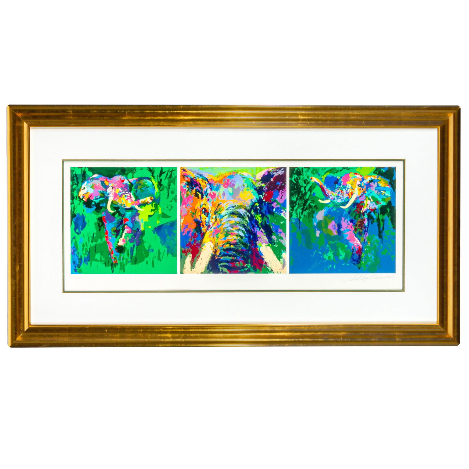 LeRoy Neiman Elephant Triptych (1 of 4)