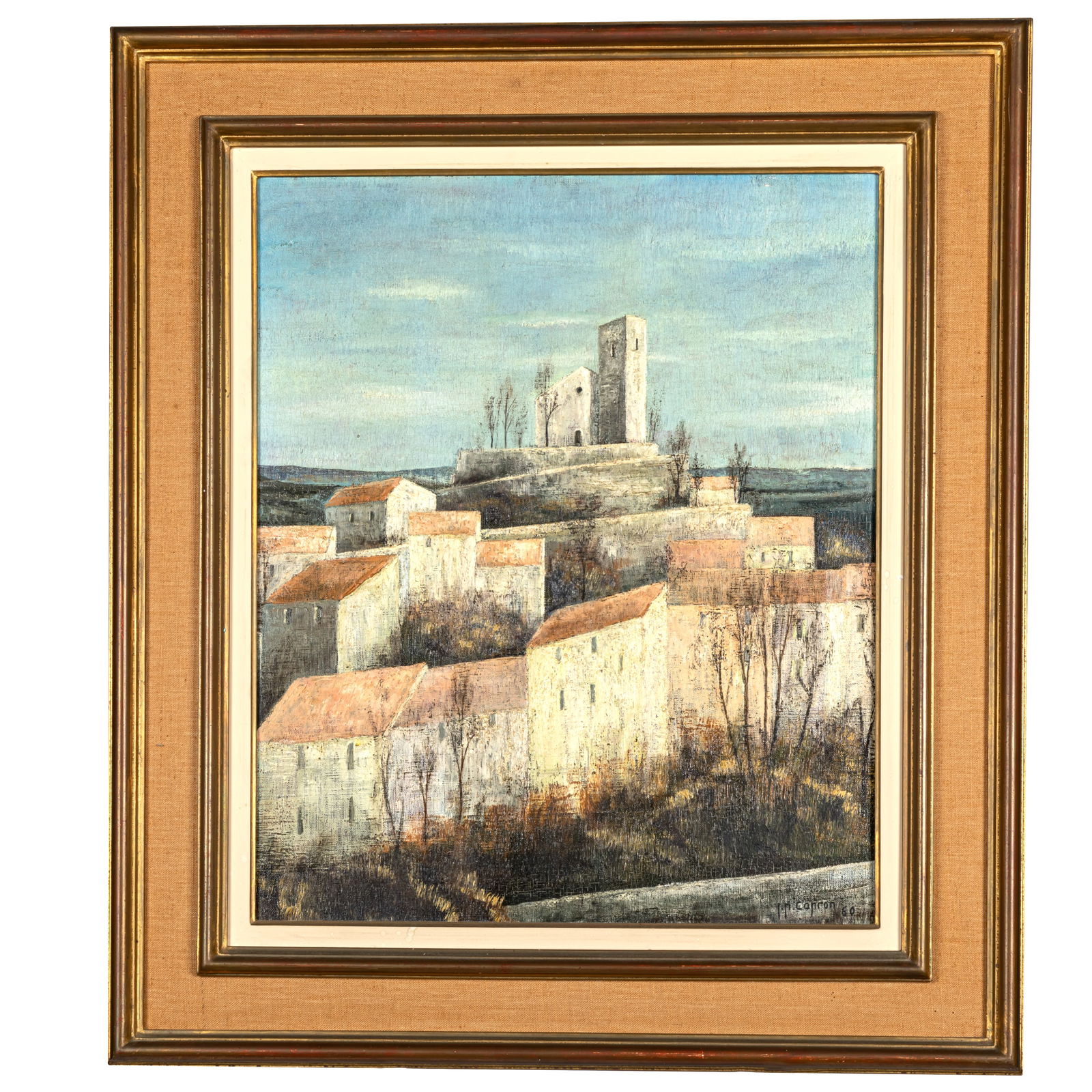 Village Scene with Stone Buildings, Jean-Pierre Capron (1 of 4)