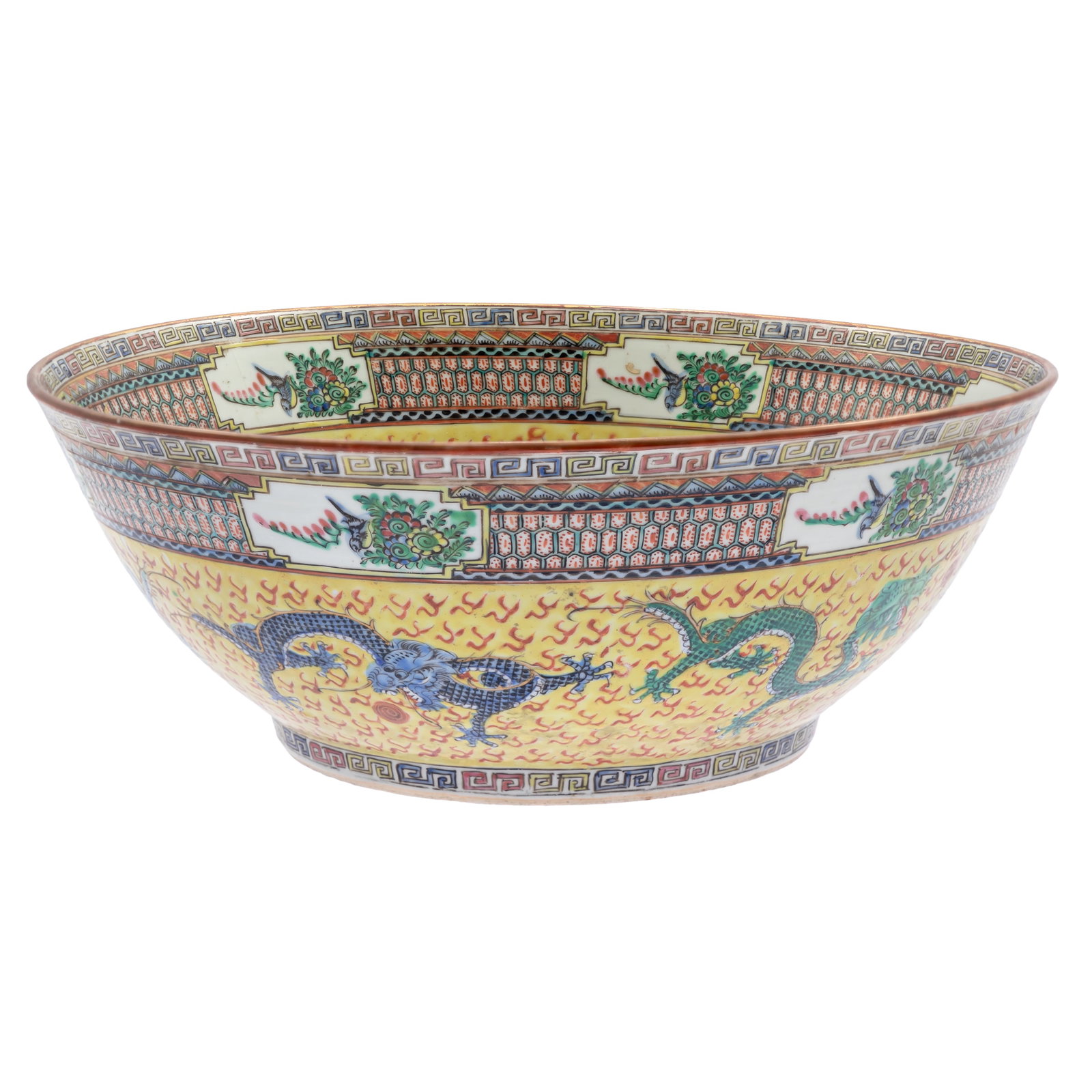 Chinese Export Famille Jaune Bowl (1 of 4)