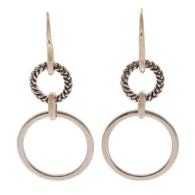 Pair of Sterling Silver Earrings, Nambe