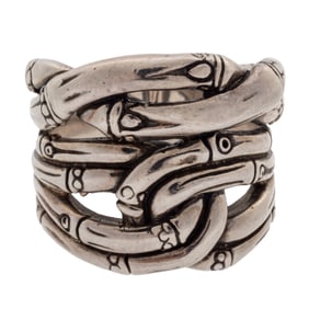 Sterling Silver Ring, "Bamboo," John Hardy