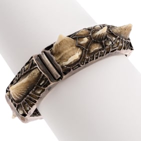Shark Tooth, Sterling Silver Bracelet