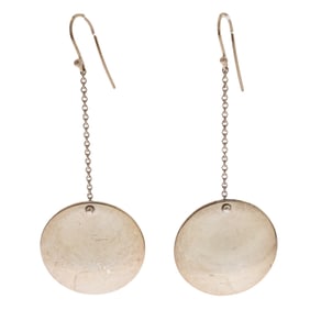 Pair of Sterling Silver Earrings, Elsa Peretti for Tiffany & Co.