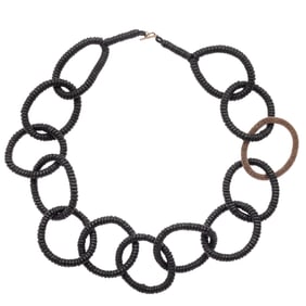 Leather, Bead Necklace, Brunello Cucinelli