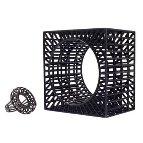 Modernist Bracelet and Ring, Abrasha