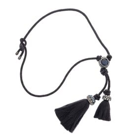 Veruschka Tassel, Rhinestone Necklace, Lanvin