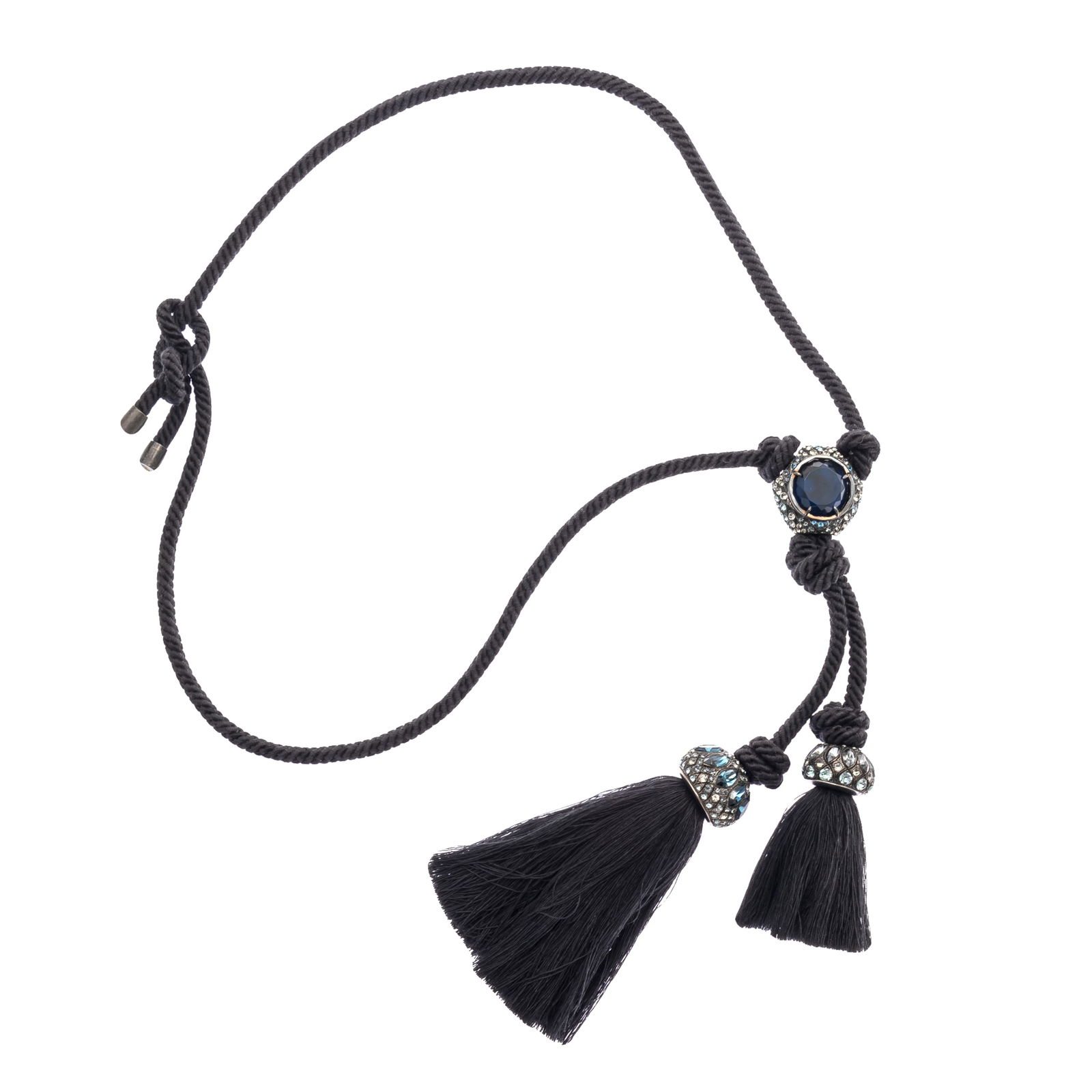 Veruschka Tassel, Rhinestone Necklace, Lanvin (1 of 4)