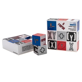 Lawrence Weiner (American 1942-2021) XX XY Wooden Block Set