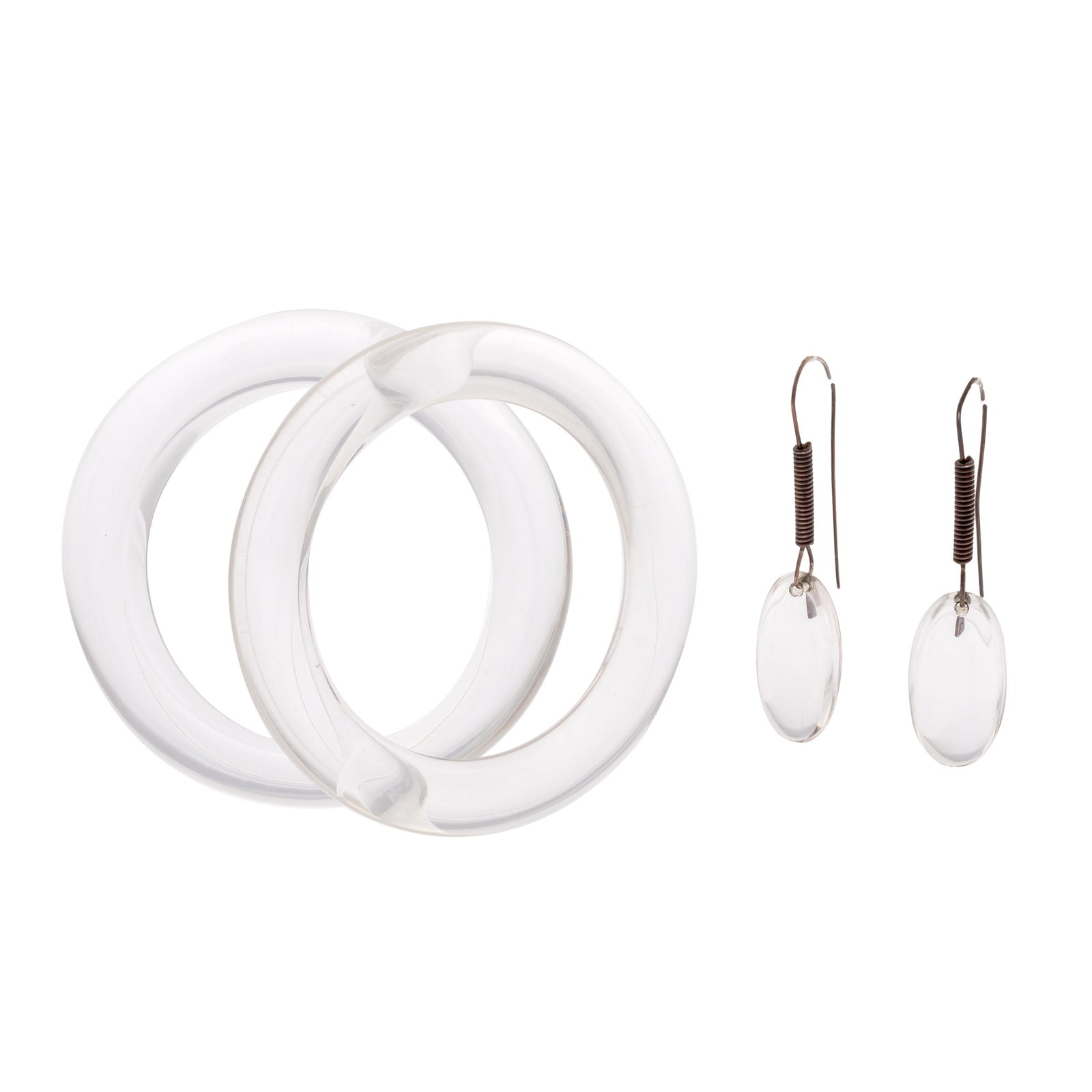 Collection of Silver, Quartz, Lucite Jewelry (1 of 3)