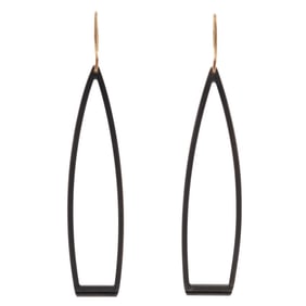 Pair of Oxidized Sterling Silver Earrings, Owen McInerney
