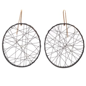 Pair of 14k, Sterling Silver Earrings, Gabrielle Gould
