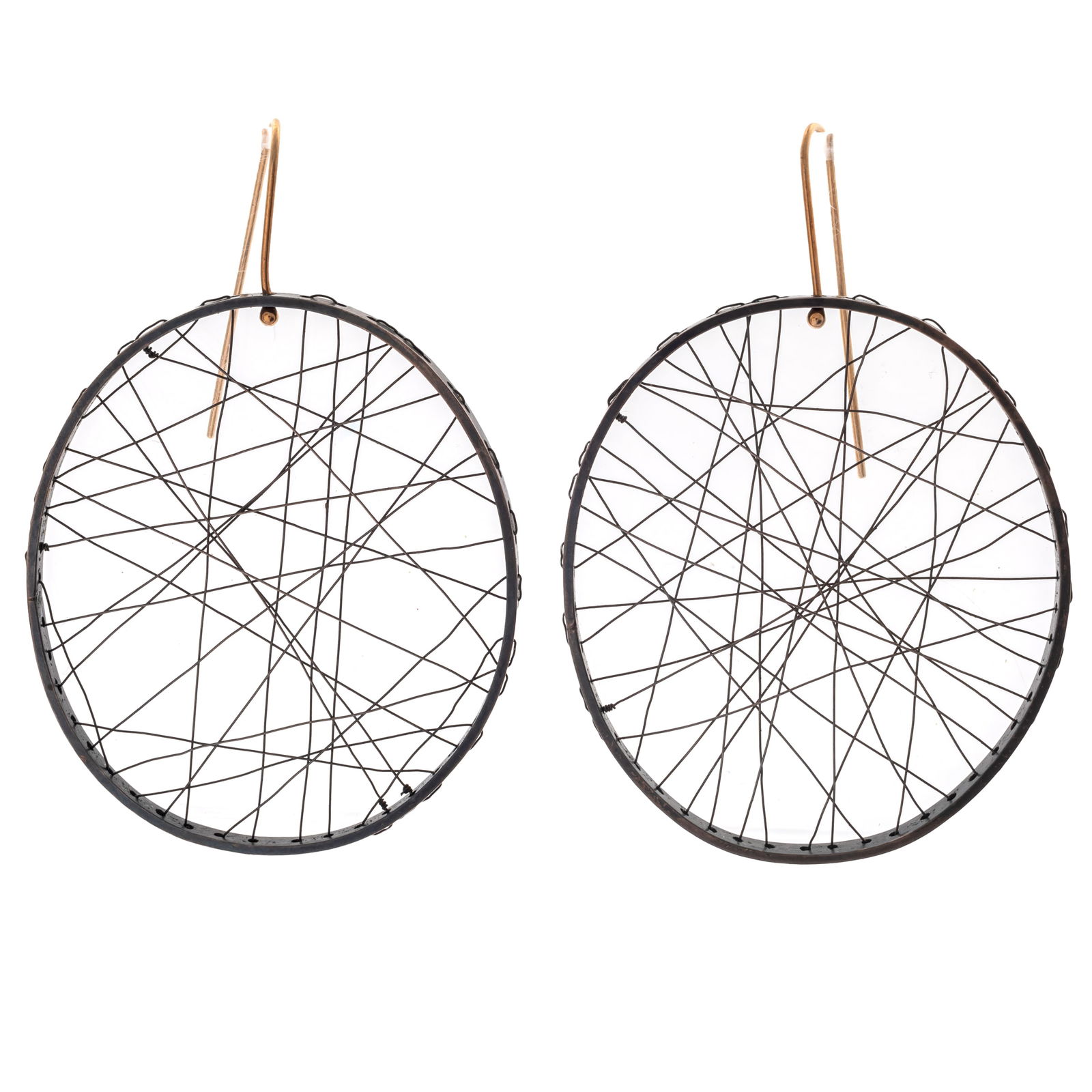 Pair of 14k, Sterling Silver Earrings, Gabrielle Gould (1 of 3)