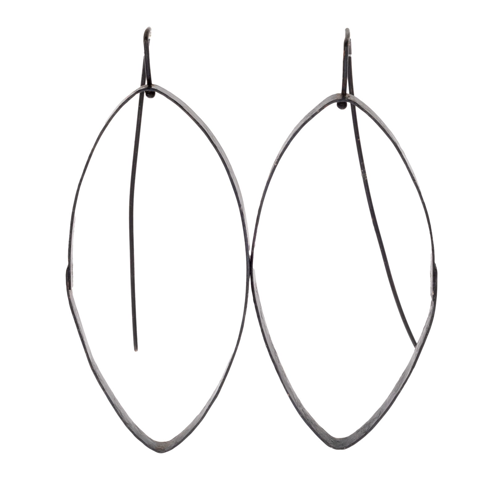 Pair of Oxidized Sterling Silver Earrings, Biba Schutz (1 of 3)