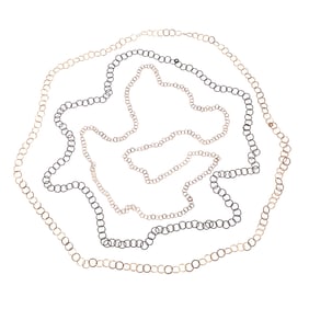 Collection of Three Silver Necklaces, " Moncrieff," Joanne Thompson
