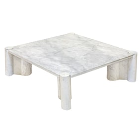 Gae Aulenti for Knoll Carrara Marble Coffee Table