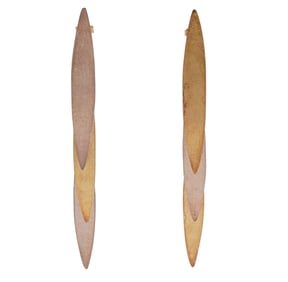 18k Bi-Metal, Sterling Silver Earrings, Reiko Ishiyama