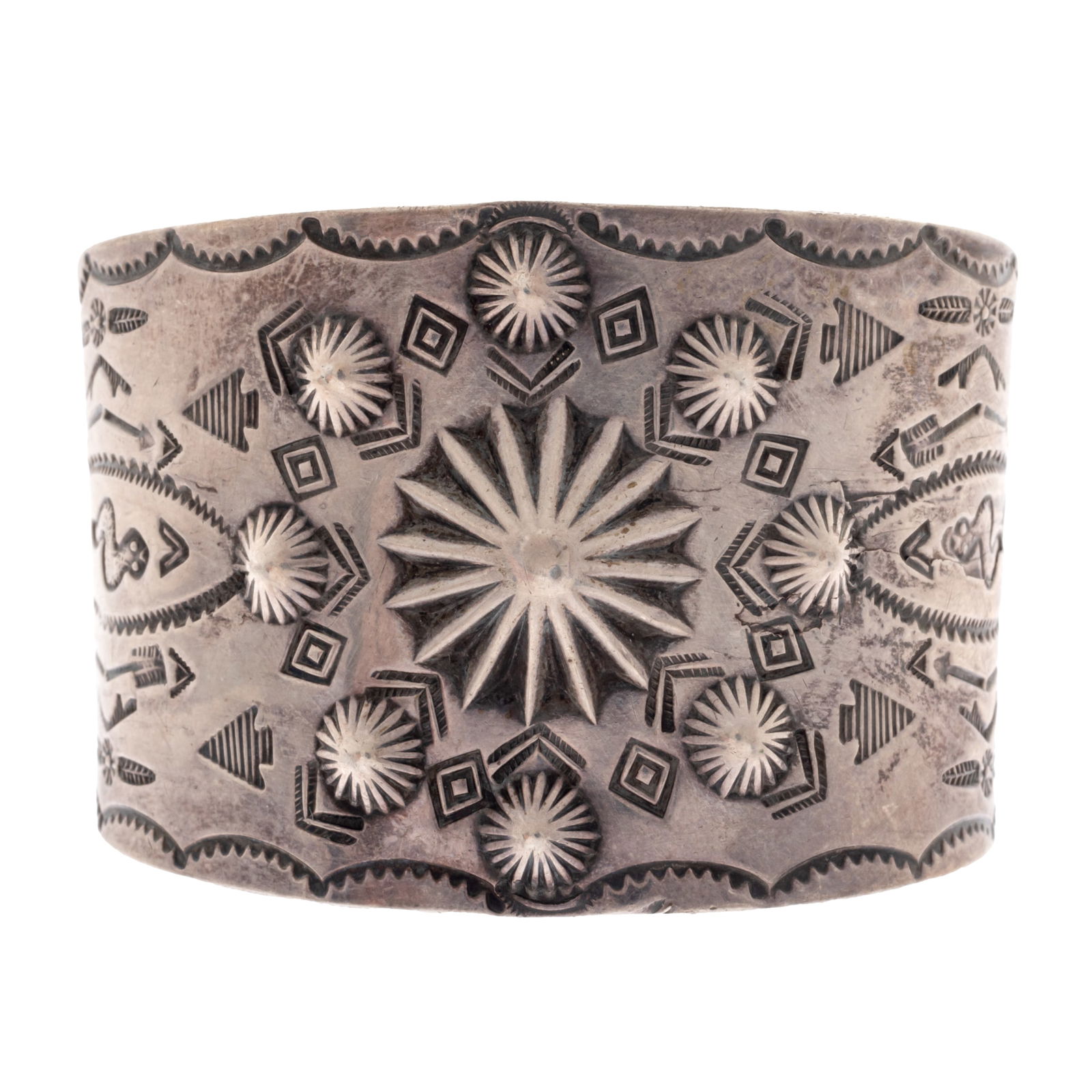Navajo Sterling Silver Cuff Bracelet (1 of 5)